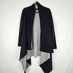 Zara Knit Open Front Waterfall Color Block Cardigan M